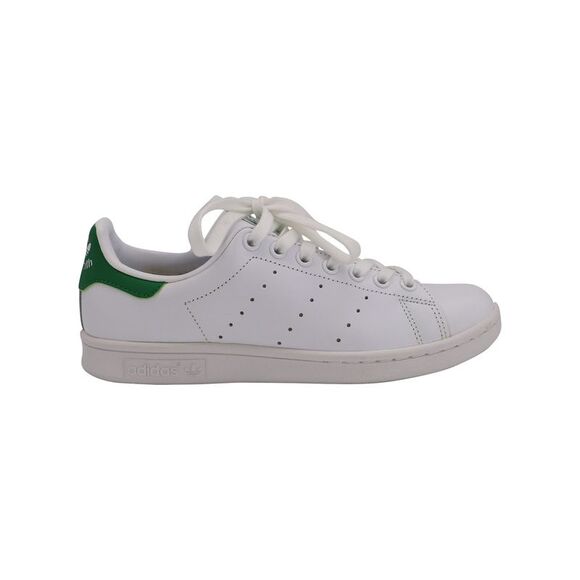 Adidas Stan Smith Sneakers in White Green Leather